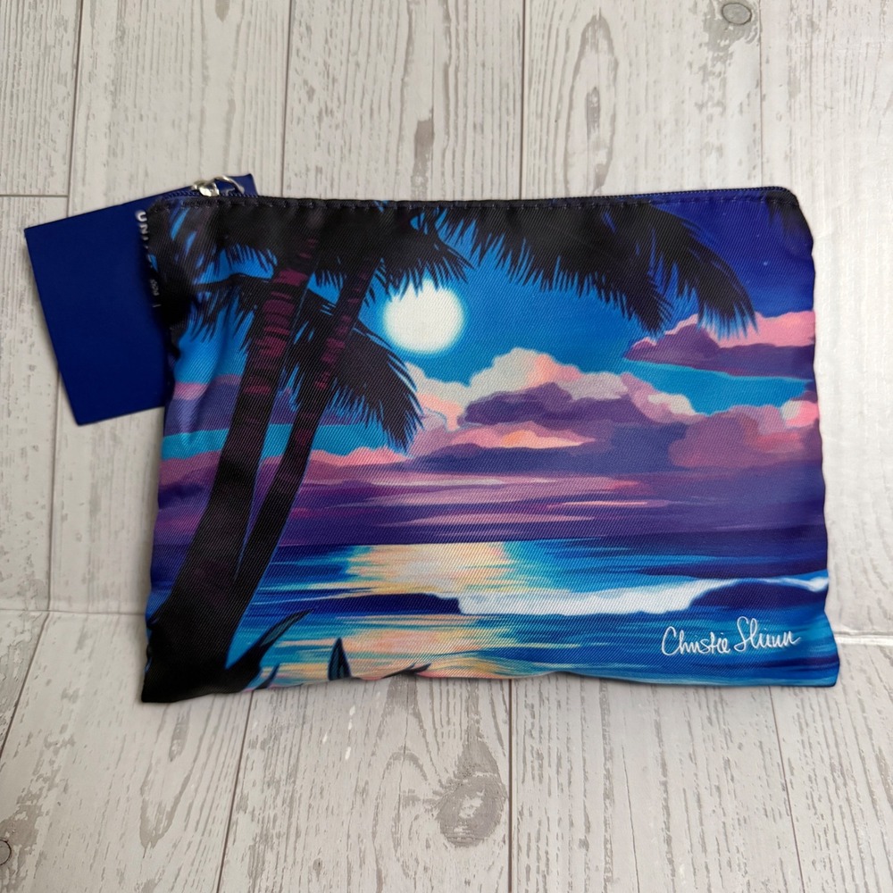 United Airlines Christie‎ Shinn Travel Amenity Kit Bag Pouch Royal Hawaiian NEW